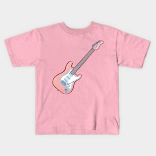 Pink electric guitar Kids T-Shirt
